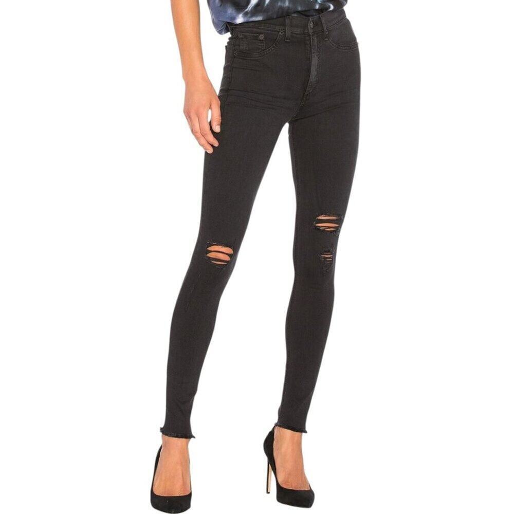 Rag & Bone High-Rise Skinny Jeans Night Wash Size 26 NWT
